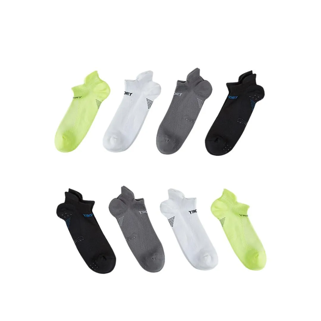 8X Rexy Seamless Sport Sneakers Socks Small Non-Slip Heel Tab MULTI COLOUR