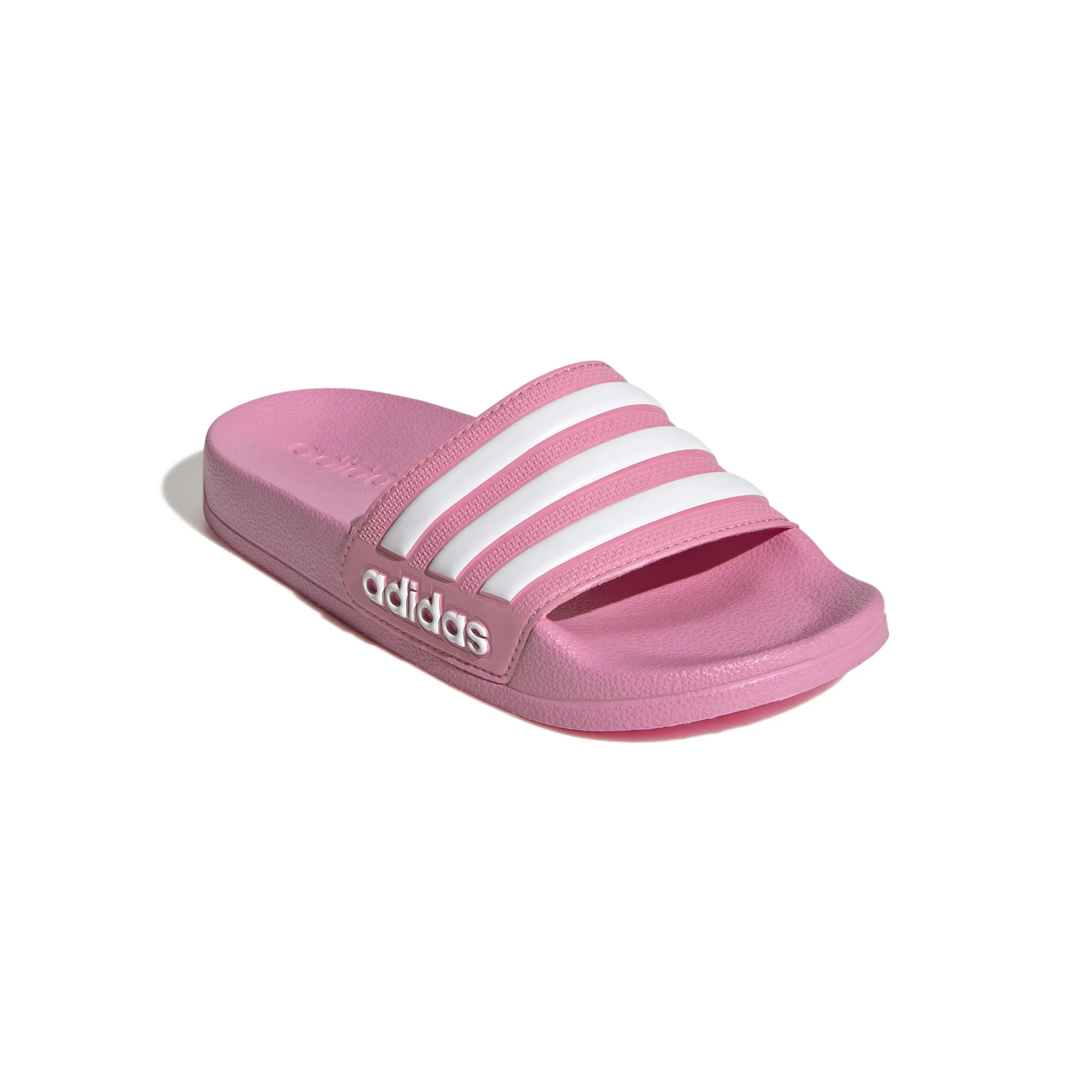 Adidas Kids Adilette Shower Slides - Bliss Pink/White