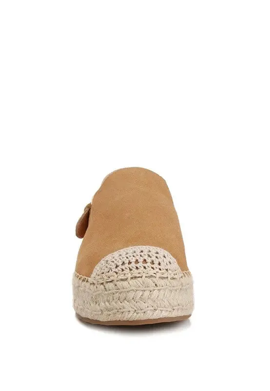 Affie Genuine Suede Slingback Strap Espadrilles