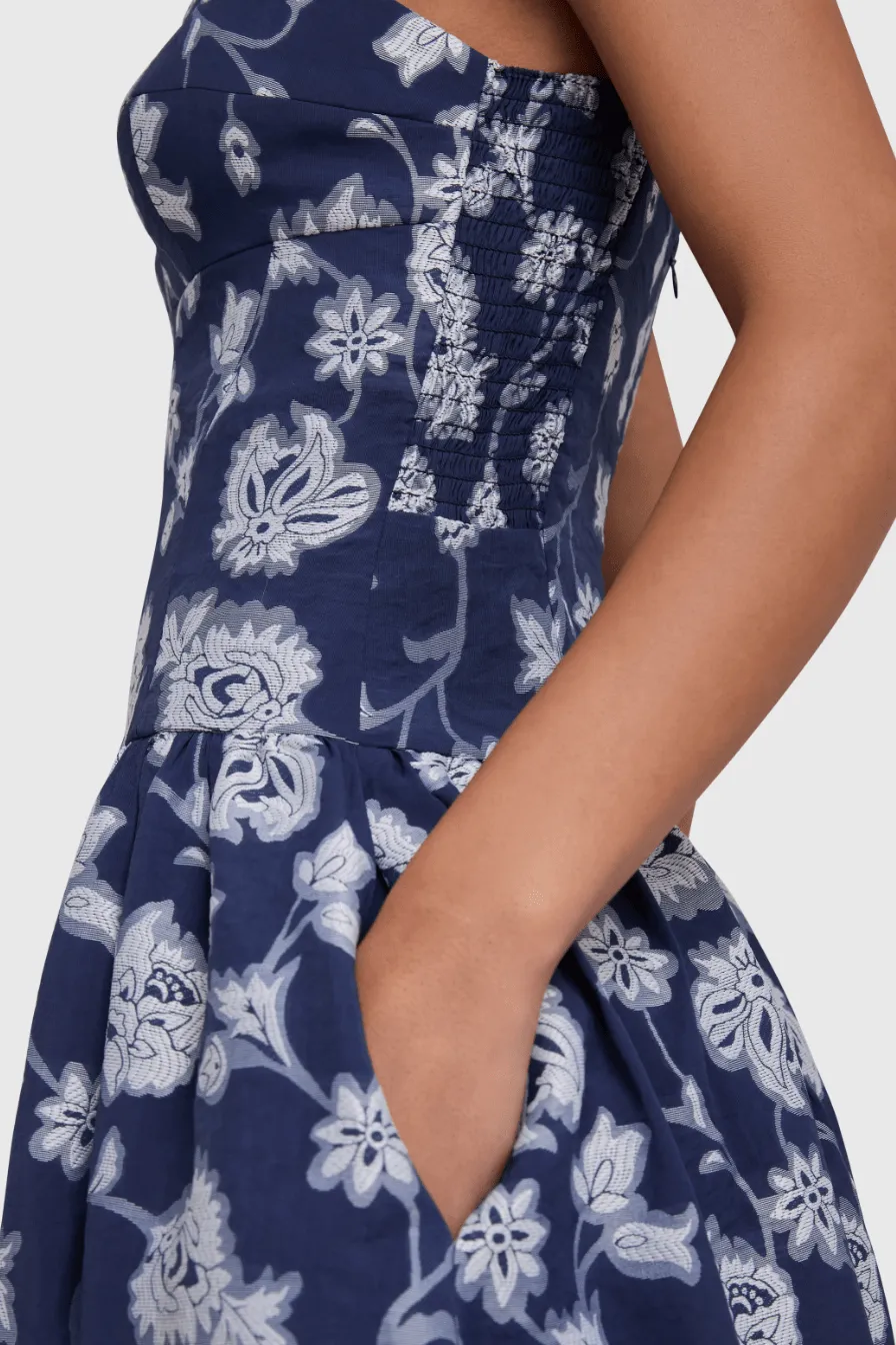 Amanda Uprichard Abernathy Dress in Navy