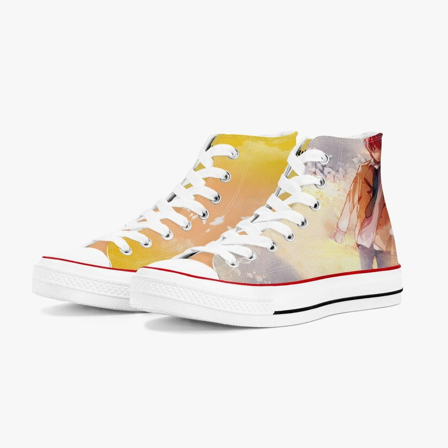 Angel Beats Otonashi A-Star High White Anime Shoes