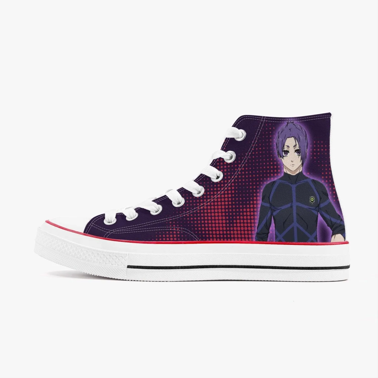 Blue Lock Reo Mikage A-Star High White Anime Shoes