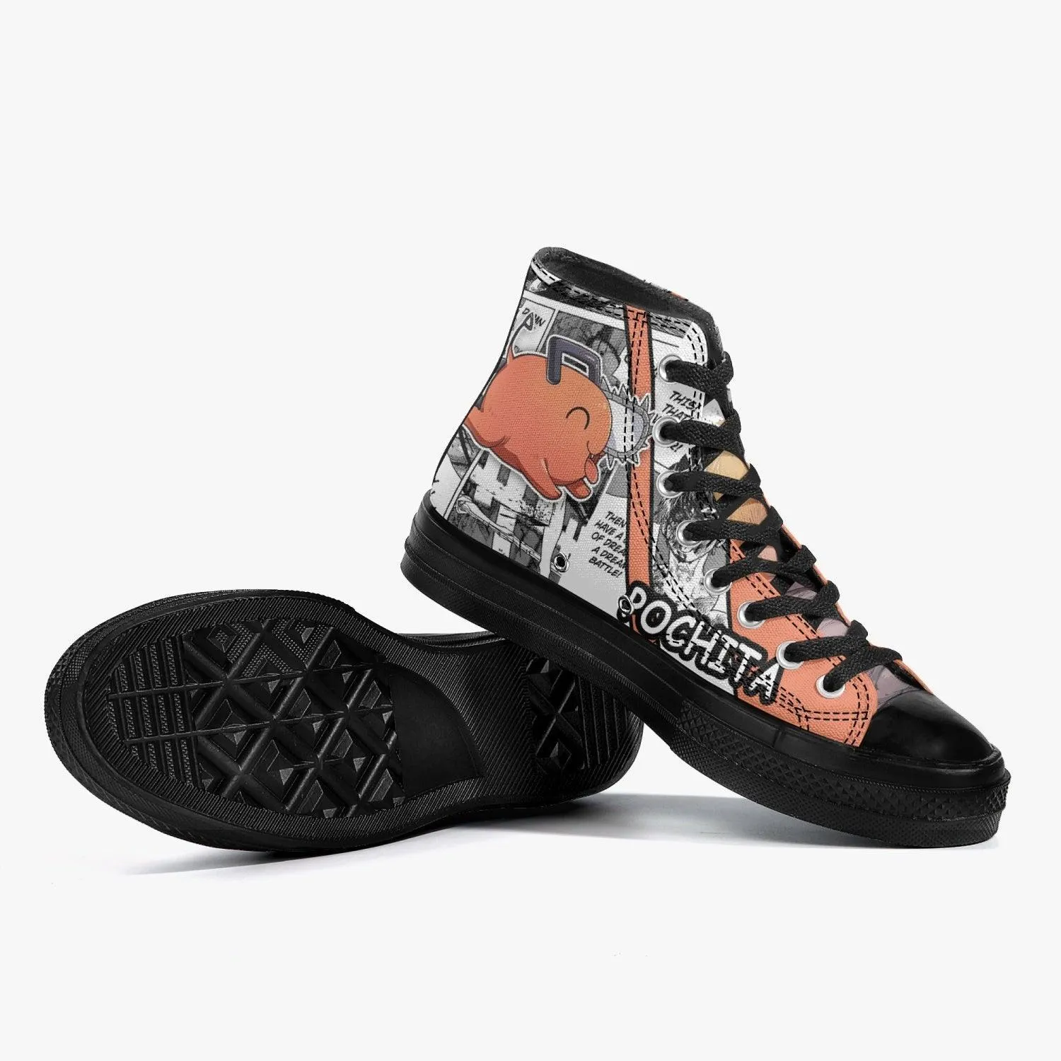 Chainsaw Man Pochita A-Star High Anime Shoes