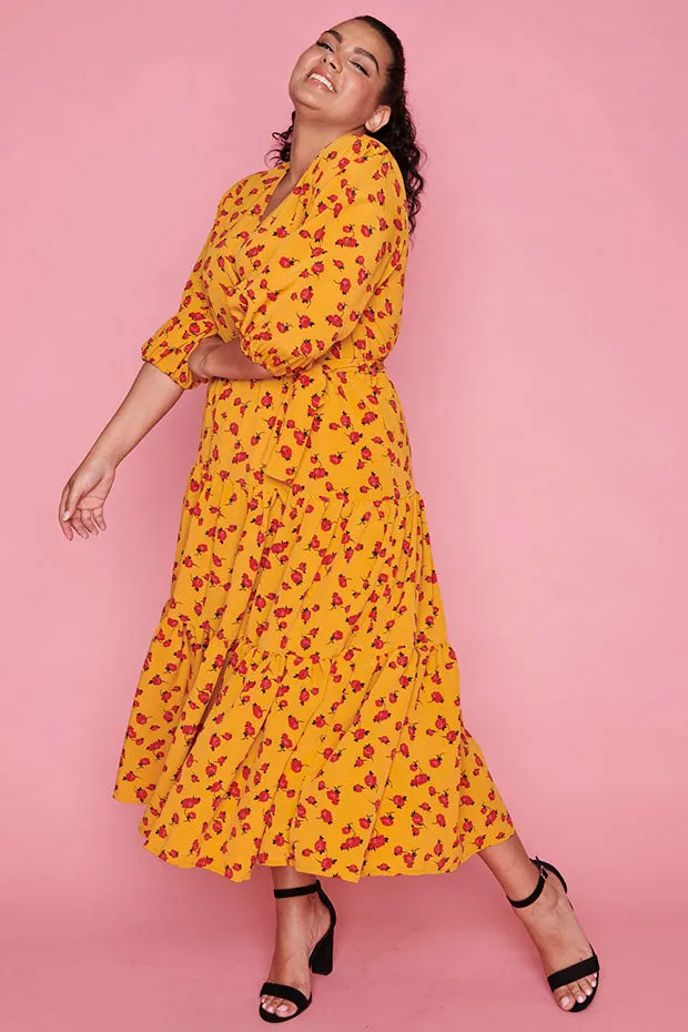 Chasing Yellow Floral Dress