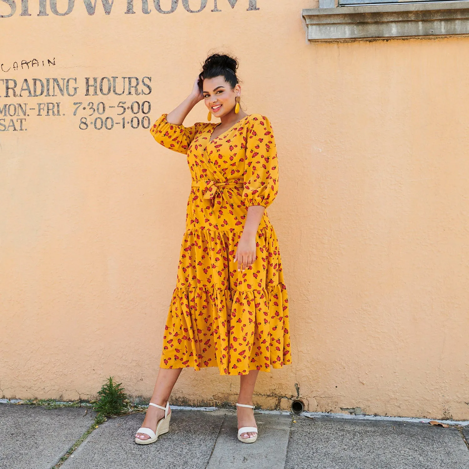 Chasing Yellow Floral Dress