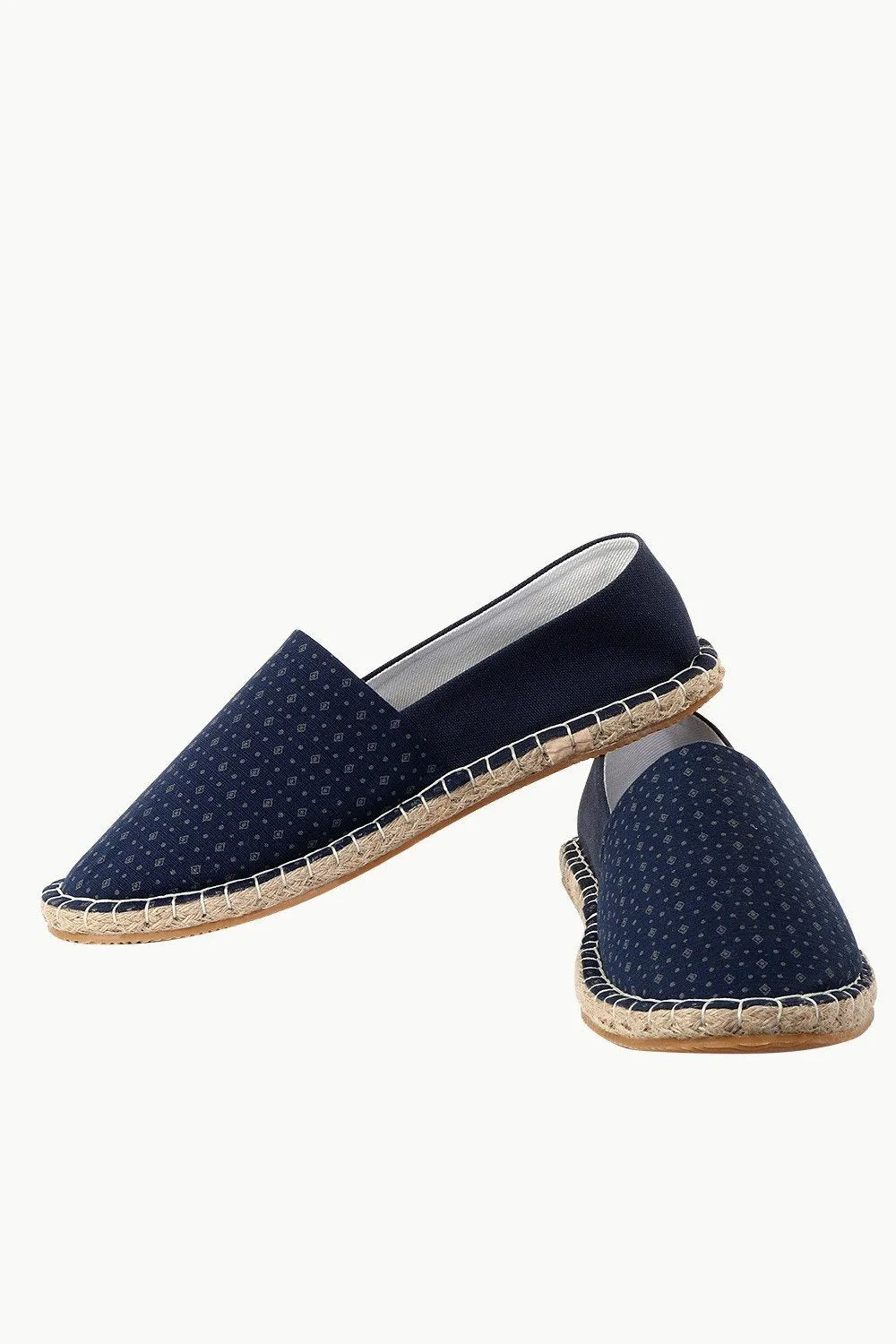 Cut N Sew Navy Print Espadrilles