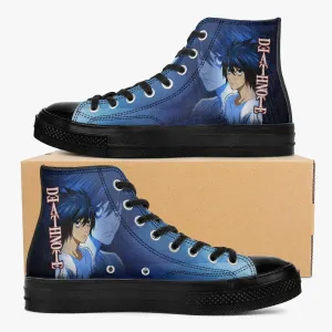 Death Note 'L' Blue A-Star High Anime Shoes