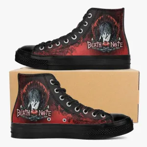 Death Note Red/Black A-Star High Anime Shoes