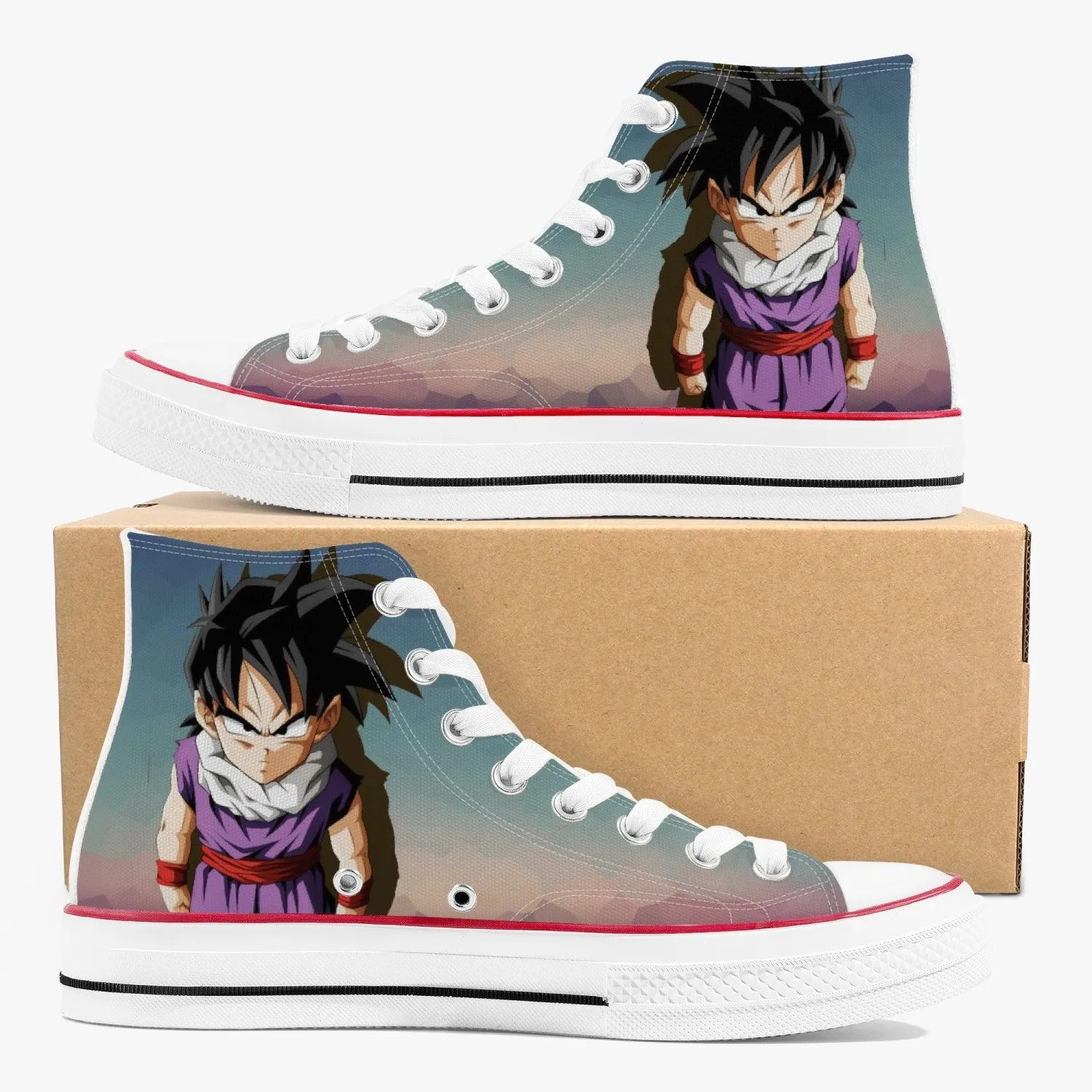 Dragon Ball Z Son Gohan A-Star High white Anime Shoes