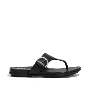 FitFlop Women's Gracie Toe-Post Sandals- Black