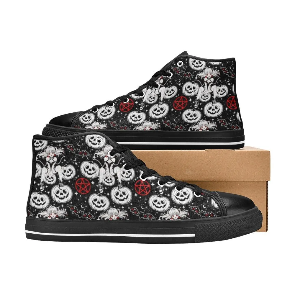 Gothic Halloween Men’s High Top Sneakers