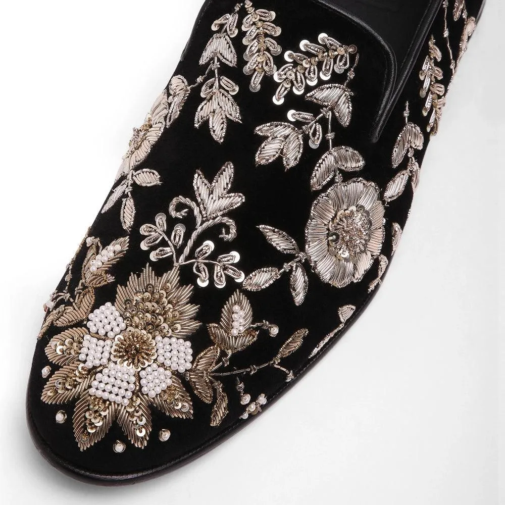 Mehar - Zardosi Velvet Slip-on