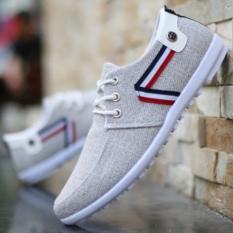 Men's Flat Canvas Shoes - GlamzLife