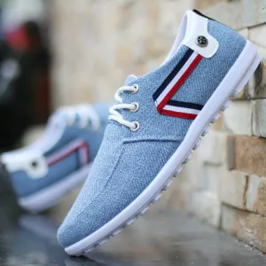 Men's Flat Canvas Shoes - GlamzLife