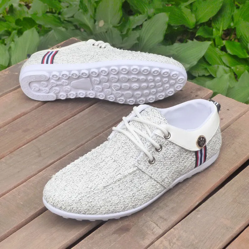 Men's Flat Canvas Shoes - GlamzLife