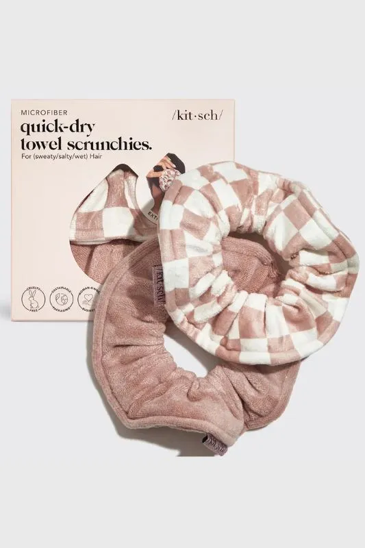 Microfiber Quick-Dry Towel Scrunchie 2PC