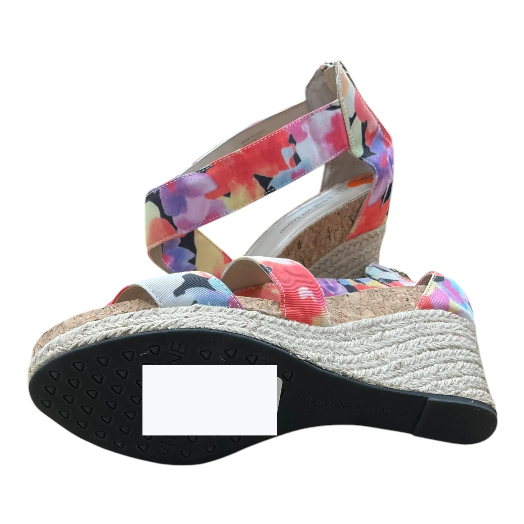 Sandals Heels Wedge By Adrienne Vittadini  Size: 9.5