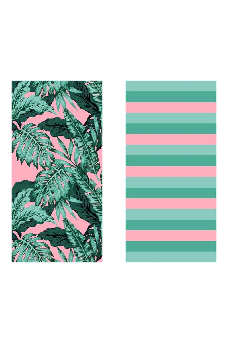 Tropical Leaves Quick Dry Towel for Beach