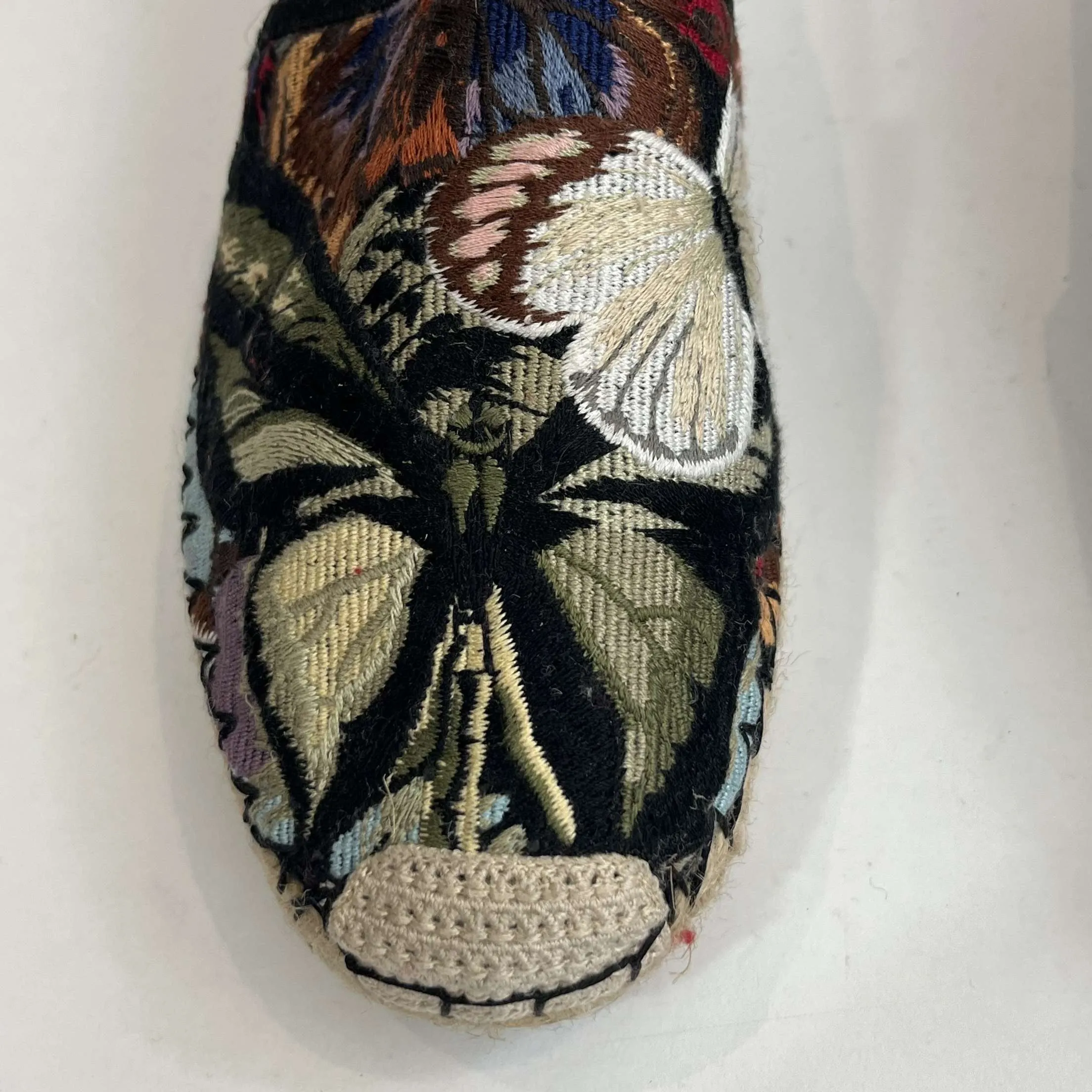 Valentino Garavani £840 Butterfly Embroidered Espadrilles 39